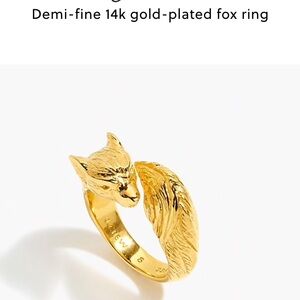 JCrew Gold Fox Ring